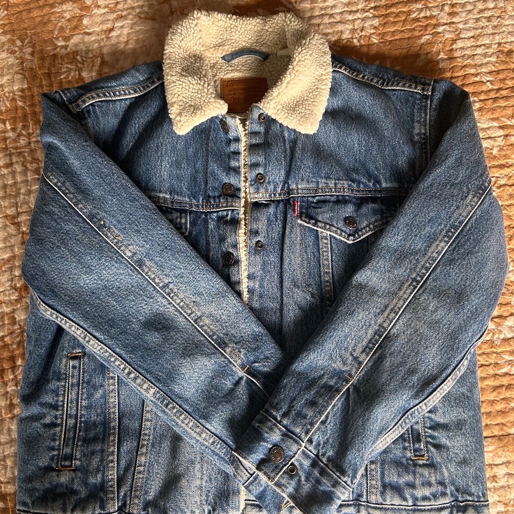 Sherpa-lined Denim